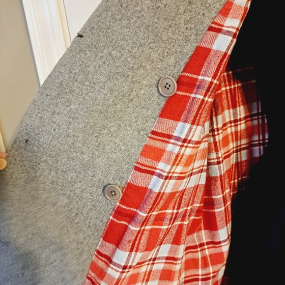 Abercrombie and Fitch Light Gray Wool Peacoat - Picture 6 of 11